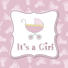 Baby girl invitation for baby shower N11