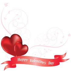 Ornamental heart background for valentine's day
