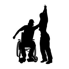 Vector silhouettes of couple N38