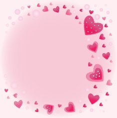 Frame of pink hearts N2