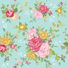 Seamless Floral Shabby Chic Background