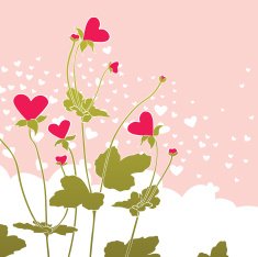 Heart Flowers N7