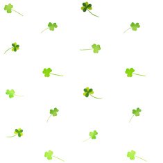 Floral watercolor clover seamless pattern