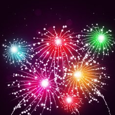 Multicolor Fireworks