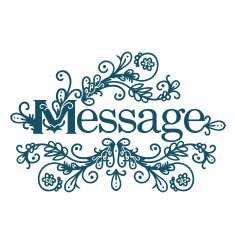 Vintage invitation card with lace ornament N40
