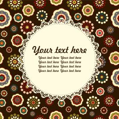 Floral vintage background with place for text N2