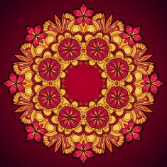 Elegant template vintage flowers lace ornament