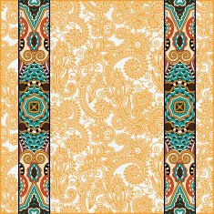 lace border stripe in ornate floral background N24