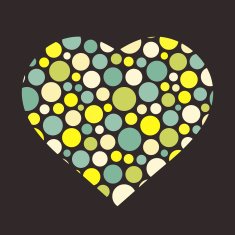 Valentine's day background with heart Love symbol