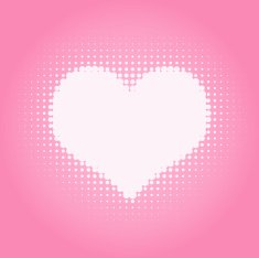 Halftone Heart ( vector )