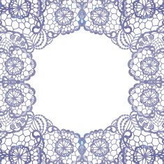 Lacy elegant frame Invitation card N6