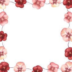 floral frame N181