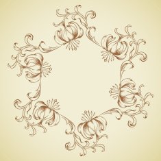 Vector greeting or invitation card N5