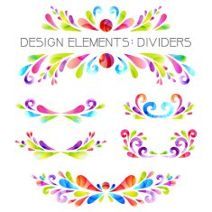 Colored dividers set N2