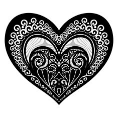 Vector Deco Abstract Heart N4