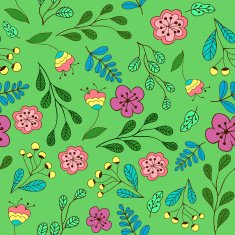 Cute floral seamless pattern N11