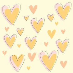vector hearts set N7
