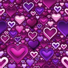 Valentine's Day Hearts Seamless Pattern N3