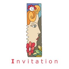 Letter I - invitation N2