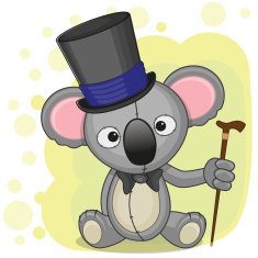 Koala in hat N2
