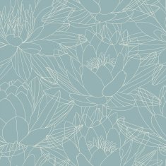 Lotus flowers in seamless pattern N2