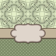 Vintage vector flower frame N56