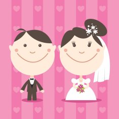 Bride and Groom- Illustration