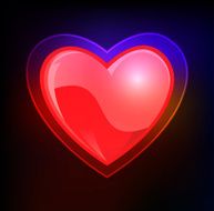 Love heart shape - VECTOR