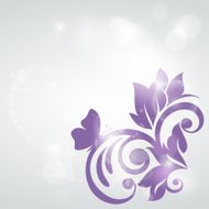 Floral background Elegance wedding card