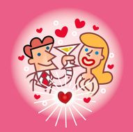 Lovers in Pink