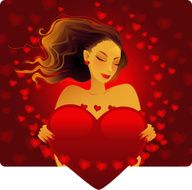 Girl Holding a Heart N5