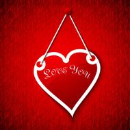Valentines day Modern abstract with red hearts N3
