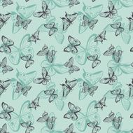 Butterflies Seamless Pattern N17