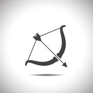 cupid bow vector icon N3