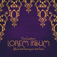 Luxury calligraphic vintage frame with beautiful pattern Elegant logo design N15