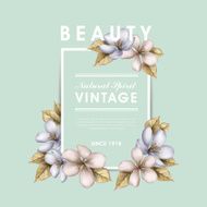 elegant vintage card design N6