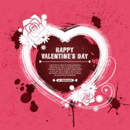 Valentine&#039;s Day background Heart and chocolate splash