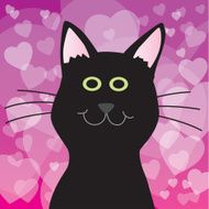 Valentine Black Cat