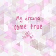 Romantic dream background Seamless geometric pattern
