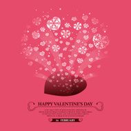 Valentine&#039;s Day background Heart hole