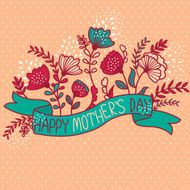 Sample card for a congratulation of flowers