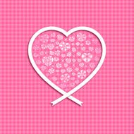 Valentine's Day background Heart Ribbon N2