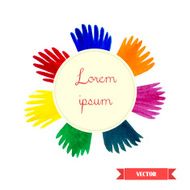 3D paper background Simple and cute vector illustration Background template