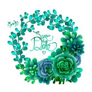 Cute succulent wreath N2