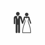 Wedding Married couple Icon Bride and Groom