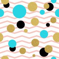 Classic dotted seamless gold glitter pattern N5