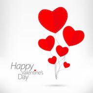 Valentine&#039;s day love card with heart sign N6