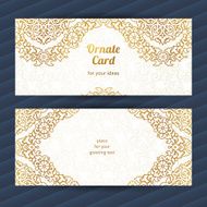 Vintage ornate cards in Eastern style N11