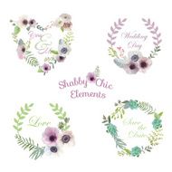 Flower Banners and Tags - for your design scrapbook