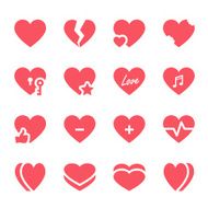 Hearts icons set N2
